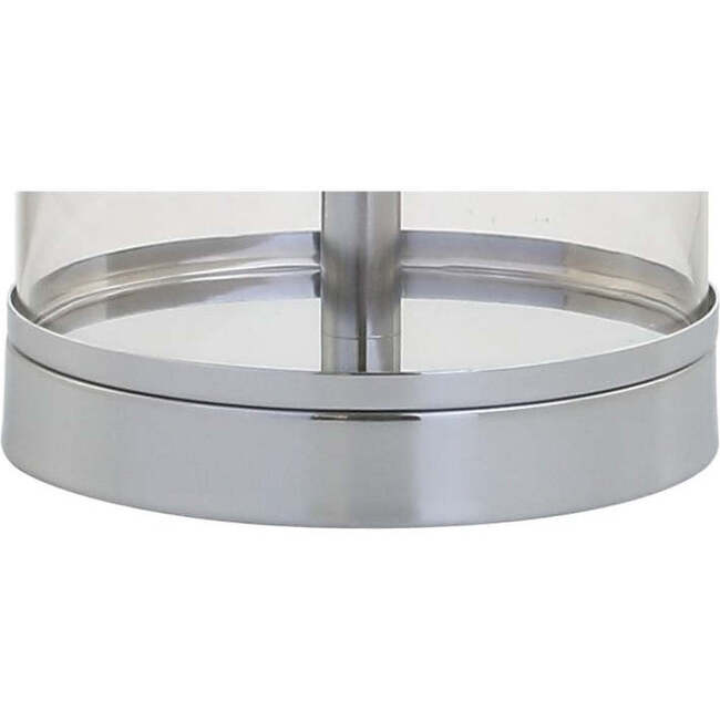 Collins 29" Glass LED Table Lamp, Clear/Chrome - Lighting - 6