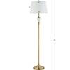Harper 61" Crystal / Metal LED Floor Lamp, Brass Gold/Clear - Lighting - 4