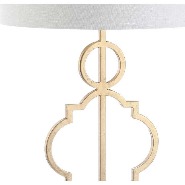 July 31" Modern Contemporary Metal LED Table Lamp, Gold Painting - Lighting - 6