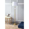 Harper 61" Crystal / Metal LED Floor Lamp, Brass Gold/Clear - Lighting - 5