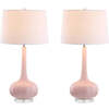 Bette 28.5" Glass Teardrop LED Table Lamp, Pink (Set of 2) - Lighting - 1 - thumbnail