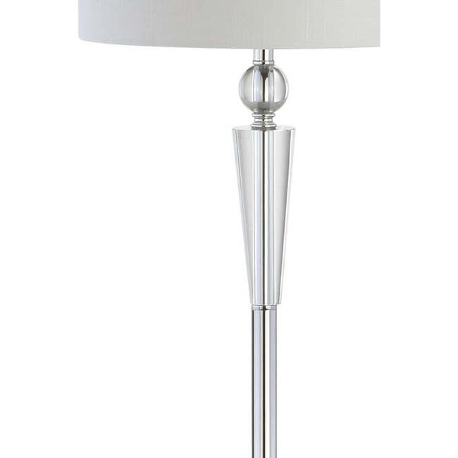 Reese 59.5" Crystal LED Floor Lamp, Clear/Chrome - Lighting - 6