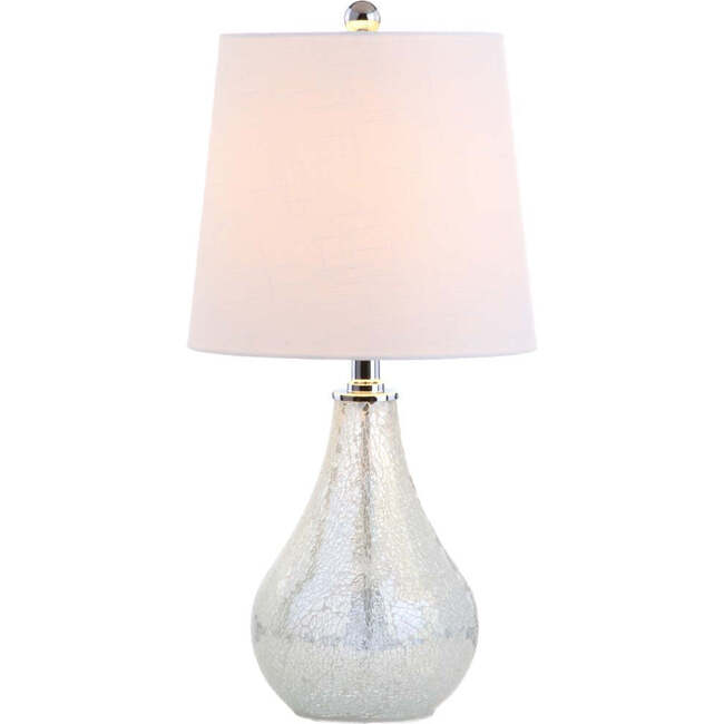 Mona 20" Mini LED Table Lamp, Mosaic White