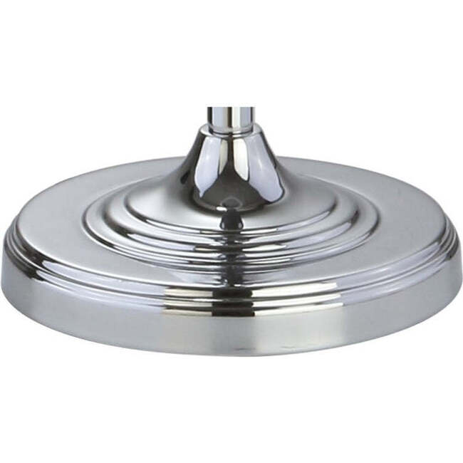 Reese 59.5" Crystal LED Floor Lamp, Clear/Chrome - Lighting - 7