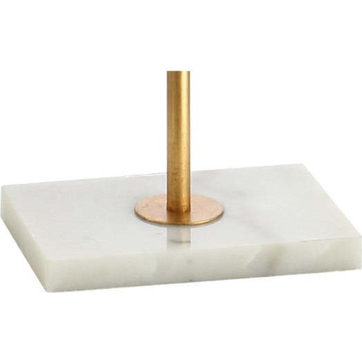 Haines 60" Modern Circle Marble/Metal LED Floor Lamp, Gold - Lighting - 7