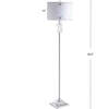 Aria 63" Crystal/Metal LED Floor Lamp, Clear/Chrome - Lighting - 4