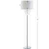 Abigail 61" Crystal / Metal LED Floor Lamp, Clear/Chrome - Lighting - 4 - thumbnail