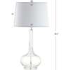 Bette 28.5" Glass Teardrop LED Table Lamp, Clear (Set of 2) - Lighting - 4