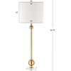 Hollis 34" Metal LED Table Lamp, Brass with Crystal Base (Set of 2) - Lighting - 4