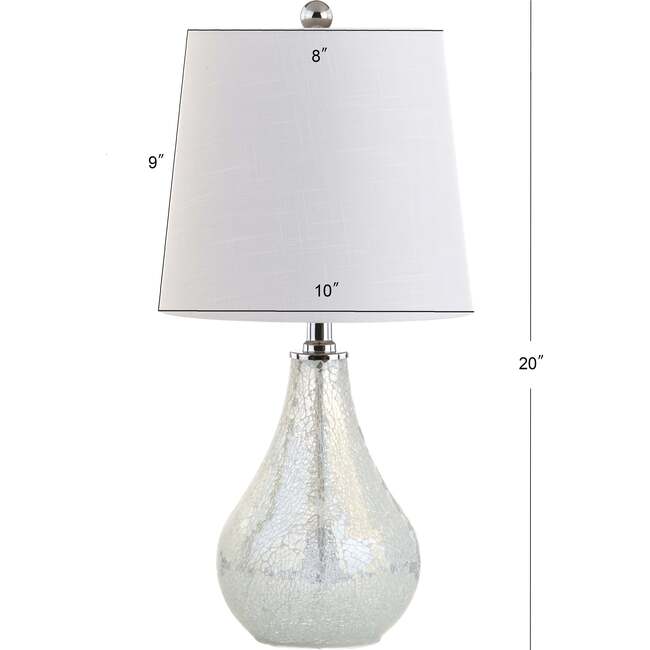 Mona 20" Mini LED Table Lamp, Mosaic White - Lighting - 4