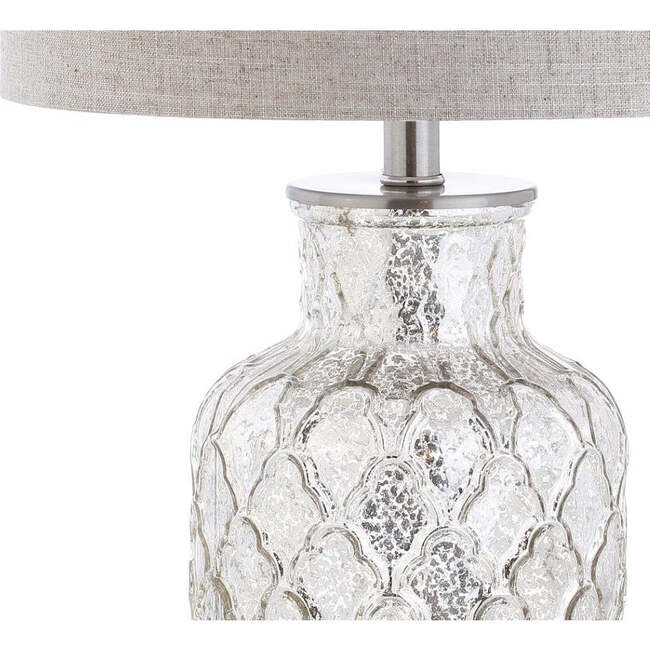 Alvord 24.5" LED Glass Table Lamp, Mercury Silver (Set of 2) - Lighting - 7
