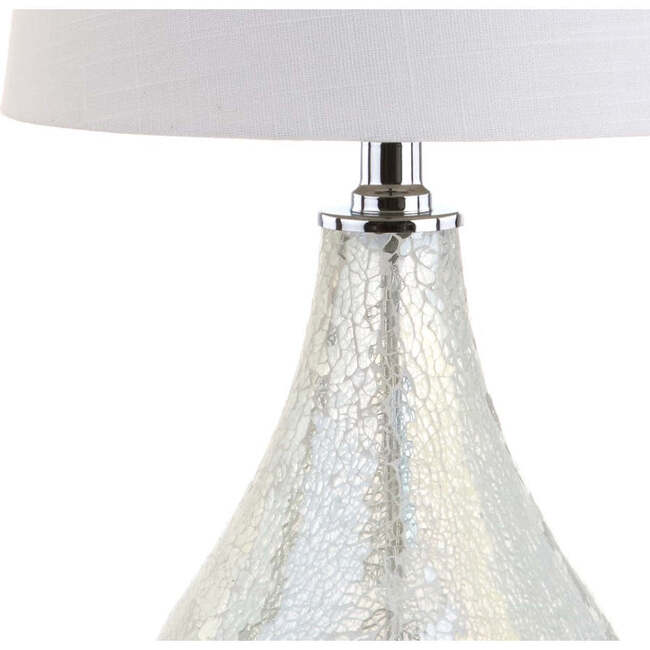 Mona 20" Mini LED Table Lamp, Mosaic White - Lighting - 6