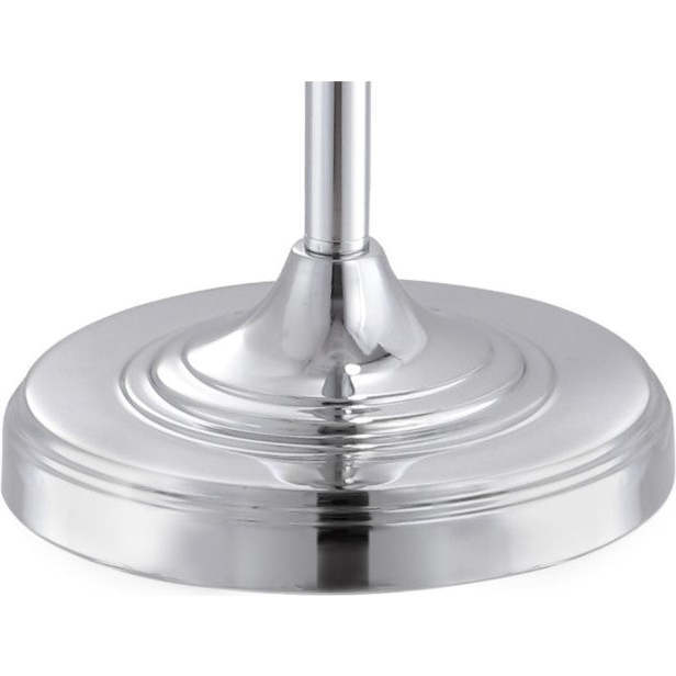 Mia 60.5" Crystal/Metal LED Floor Lamp, Clear/Chrome - Lighting - 7