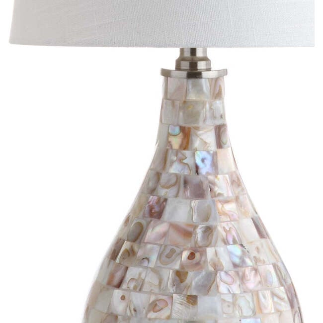 Mona 20.5" Mini LED Table Lamp, Seashell - Lighting - 6