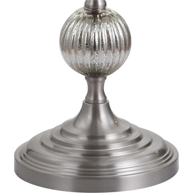 Oslo 60.5" Glass/Metal LED Floor Lamp, Mercury Silver - Lighting - 7