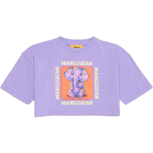 Sweet Elephant T-Shirt, Lilac - T-Shirts - 1