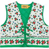 Mumbai Flowers Vest, White & Green - Vests - 1 - thumbnail