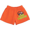 Monkey Logo Sweatshort, Red - Shorts - 1 - thumbnail