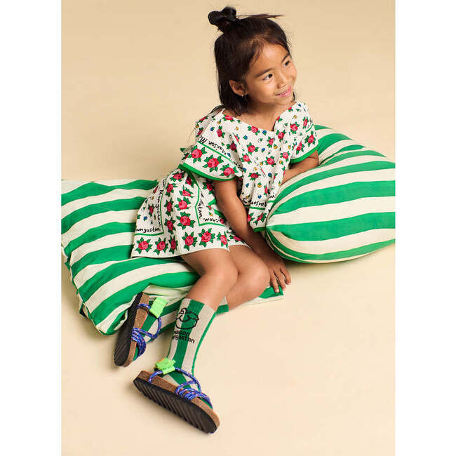 Mumbai Flowers Top, White - Shirts - 3