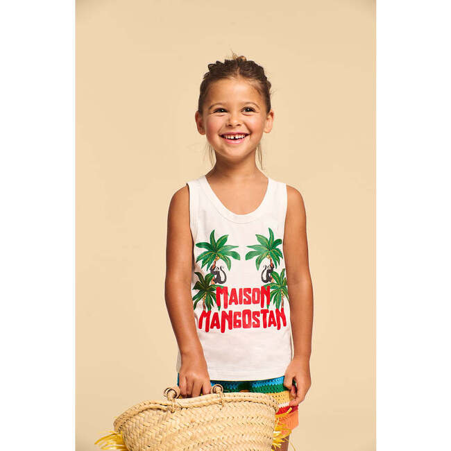Monkey Forest Tank, White - Tank Tops - 2