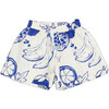 Pommegranate Print Short, White - Shorts - 1 - thumbnail