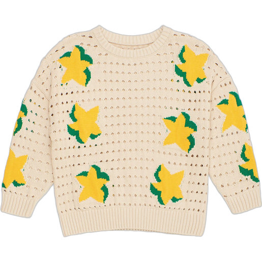 Carambola Knit Jersey, Beige - Sweaters - 1