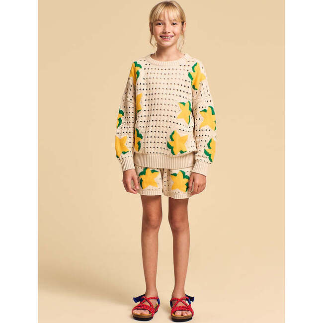 Carambola Knit Jersey, Beige - Sweaters - 3