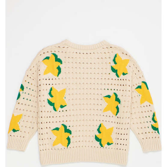 Carambola Knit Jersey, Beige - Sweaters - 4