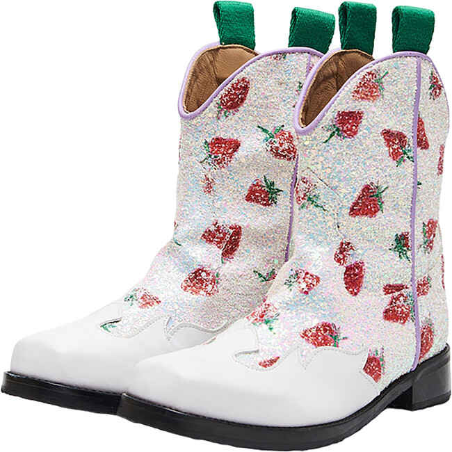 Strawberry Boot, White - Boots - 1