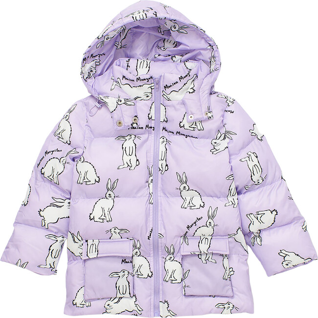 Rabbit Padded Parka, Lilac - Jackets - 1