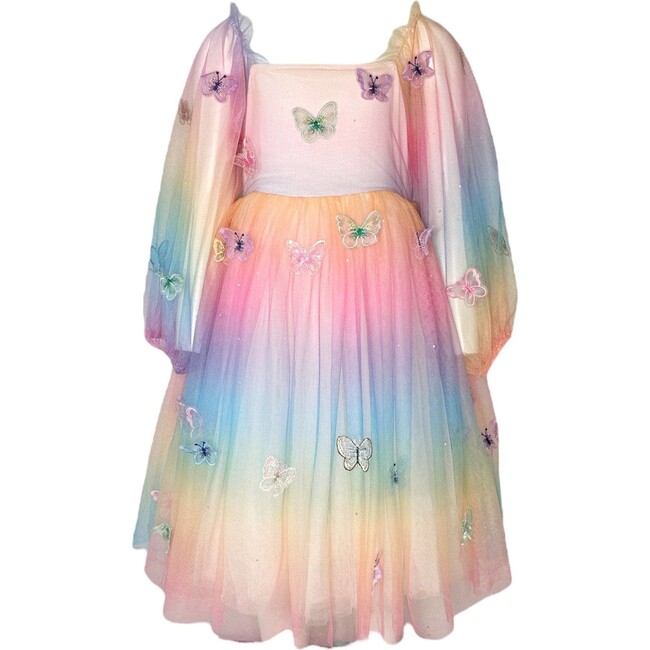Rainbow Butterfly Ombre Dress