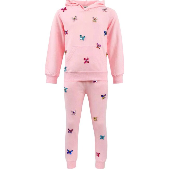 Pink Butterfly Gem Set