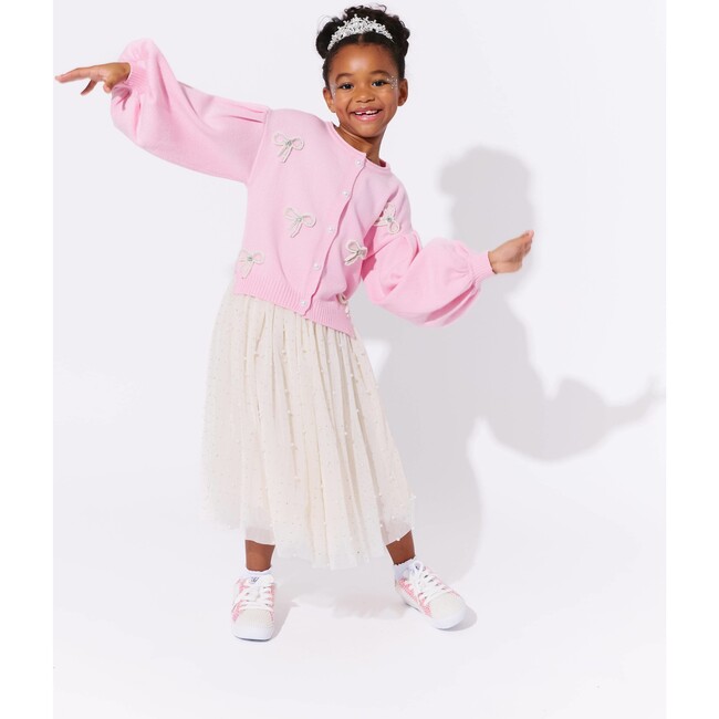 Pearl Bow Cardigan - Cardigans - 4