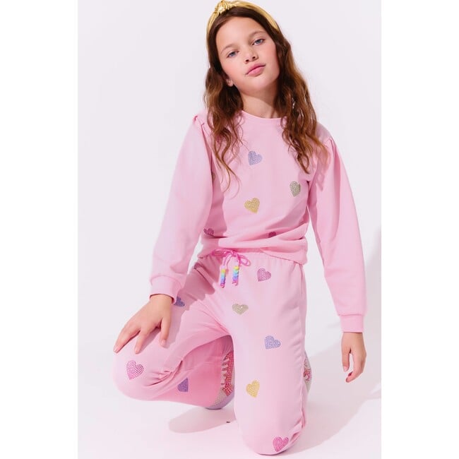 Pink Crystal Hearts Set - Mixed Apparel Set - 3