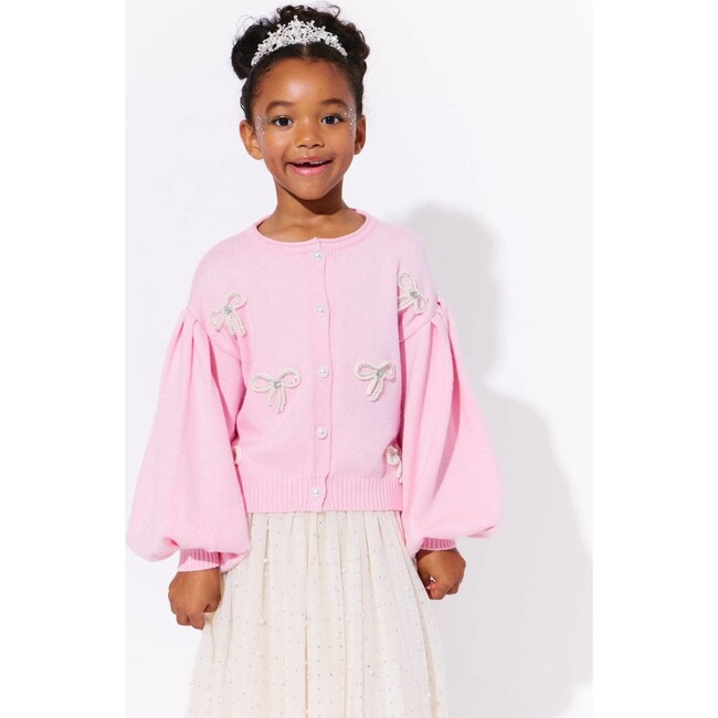 Pearl Bow Cardigan - Cardigans - 8