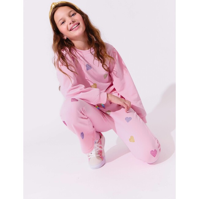 Pink Crystal Hearts Set - Mixed Apparel Set - 8