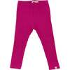 Wide Rib Plain Legging, Hot Pink - Leggings - 1 - thumbnail