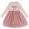 Ruffle Bow Aria Tutu Dress, Blush - Dresses - 1 - thumbnail
