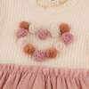 Multi Poms Heart Aria Tutu Dress, Natural - Dresses - 2