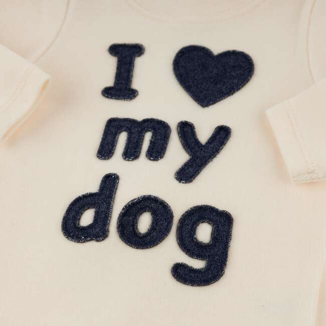 I Heart My Dog Two Piece Set, Shortbread