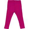 Wide Rib Plain Legging, Hot Pink - Leggings - 5