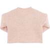 Heather Knit Roll-Edge Grandma Loves Me Sweater, Pink - Sweaters - 5