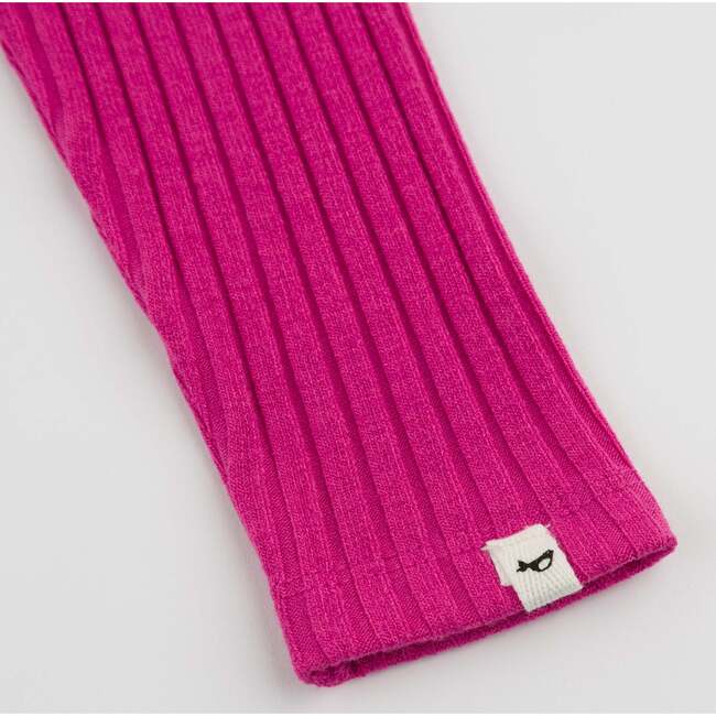 Wide Rib Plain Legging, Hot Pink - Leggings - 6