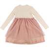 Multi Poms Heart Aria Tutu Dress, Natural - Dresses - 5