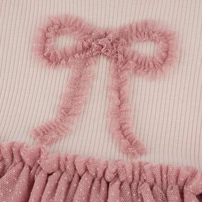 Ruffle Bow Aria Tutu Dress, Blush - Dresses - 6