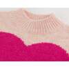 Giant Hearts Grandpa Knitted Pullover, Pale Pink - Sweaters - 8 - thumbnail