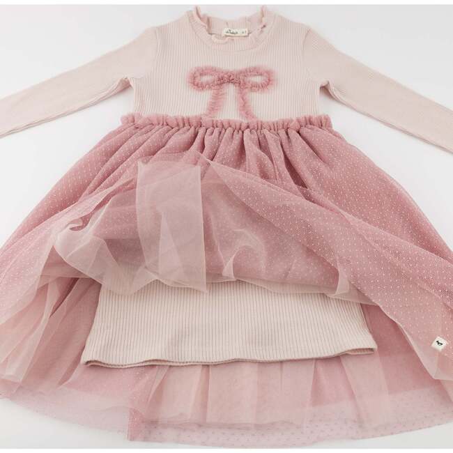 Ruffle Bow Aria Tutu Dress, Blush - Dresses - 7