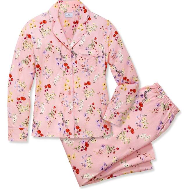 Womens Classic Pajama Set in Brilliant Botanical - Blush