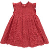 Girls Stevie Dress, Red Mini Hearts - Dresses - 1 - thumbnail