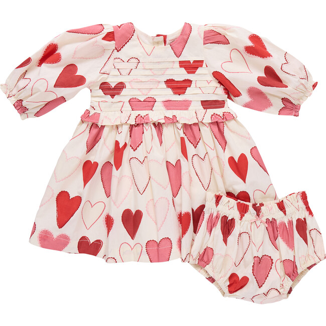 Baby Girls Renee Dress Set, Gradient Hearts